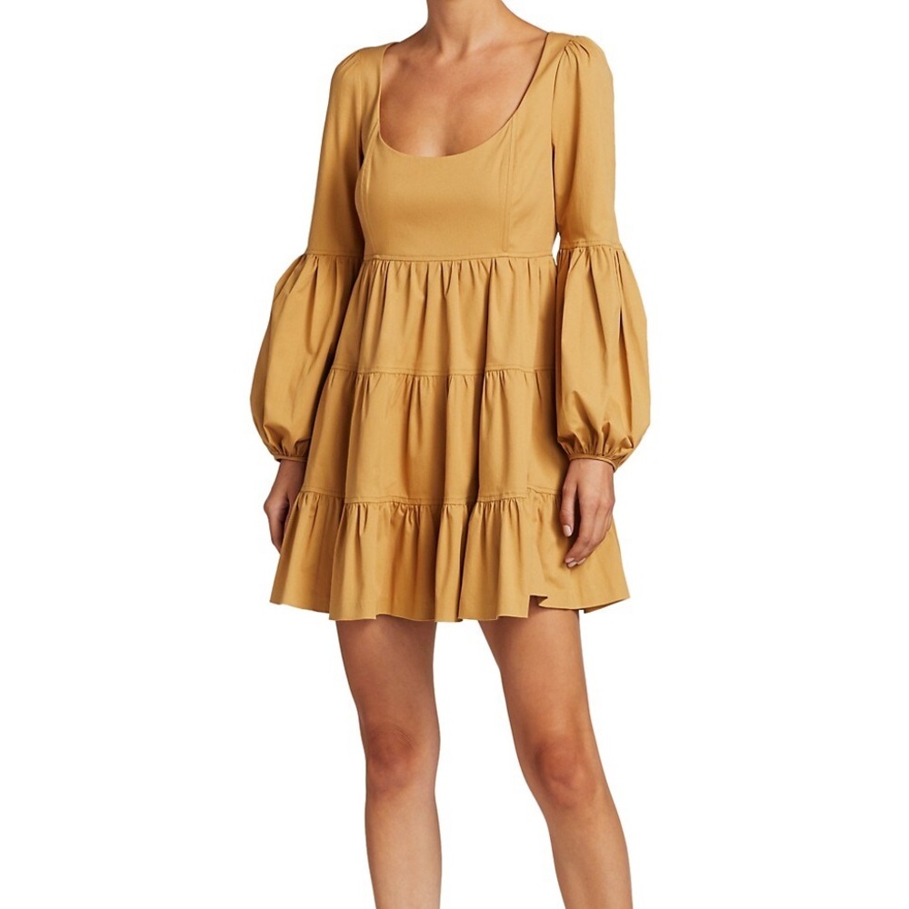 Cinq a Sept Rose MINI Dress in Gold. Flawless condition